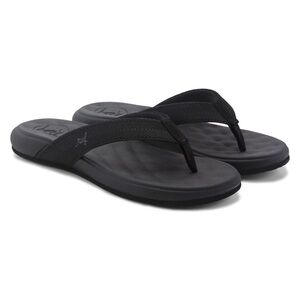 Women’s 10 Reef Cushion Harmony Black Flip Flop Sandals Memory Foam Soft Squishy